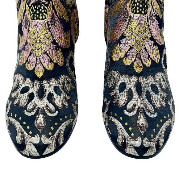 Sam Edelman women's Taye Jacquard floral embroidered ankle booties size 6.5 NWT - Picture 3 of 15